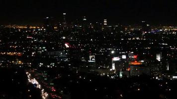 Innenstadt von Los Angeles in der Nacht