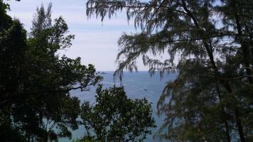 thailand sommardag phuket ö kustlinje hav hav panorama 4k