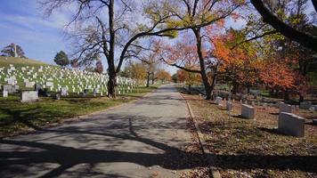 arlington cemetery during the fall