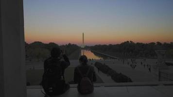 video skott i Washington DC av monumentet