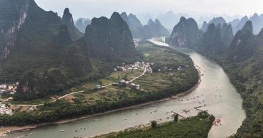 de mooiste landschappen in china, guilin landschap video