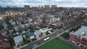Cliffside Park NJ Aerial Rotating View Of Area From School video