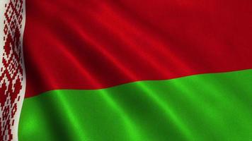 Boucle vidéo du drapeau biélorusse - 4k