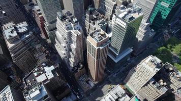 Aerial Of NYC Pan Upward