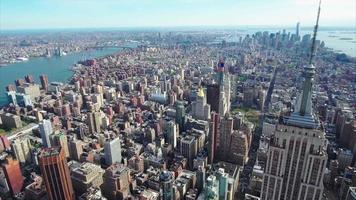 NYC Midtown Aerial Empire State Building video