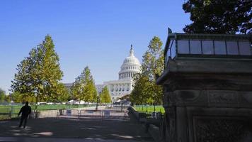 video geschoten in Washington DC Capitol Hill zonnige dag