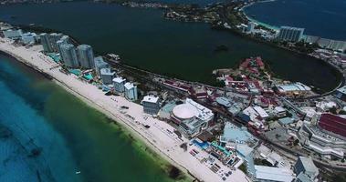 imagens aéreas de cancun méxico video