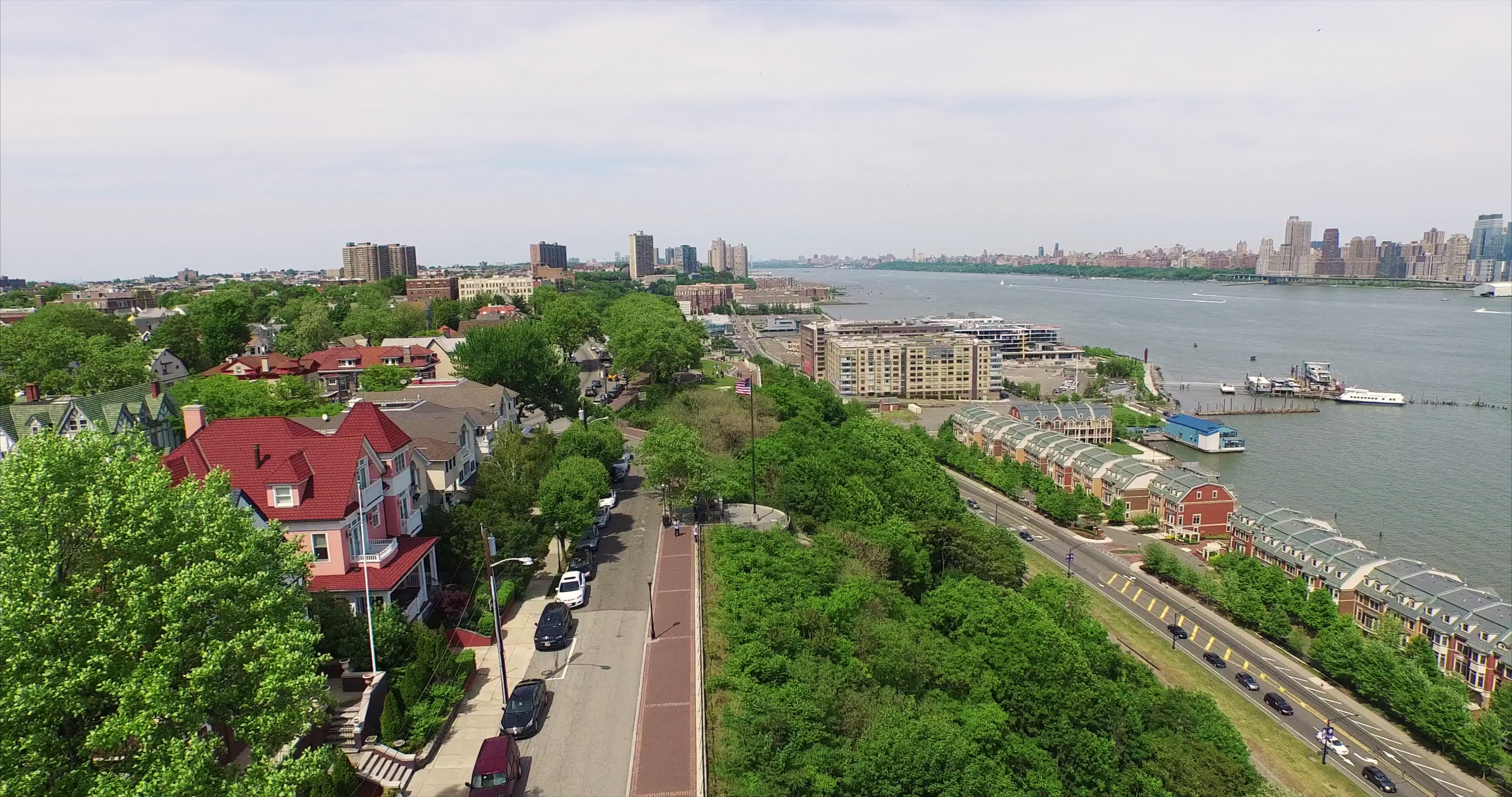 Northern NJ on the Hudson 1294932 Stock Video at Vecteezy