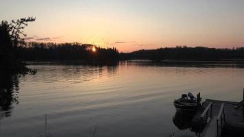 Sunrise Fishing Dock Boat Morning video