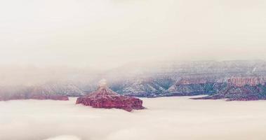 time-lapse het Grand Canyon National Park in wolken