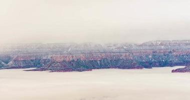 lapso de tempo no parque nacional do Grand Canyon nas nuvens