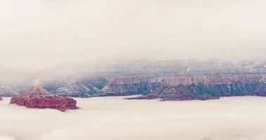 lapso de tempo no parque nacional do Grand Canyon nas nuvens