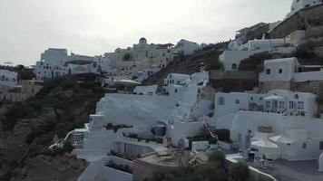 Sea, white and blue in OIA city video