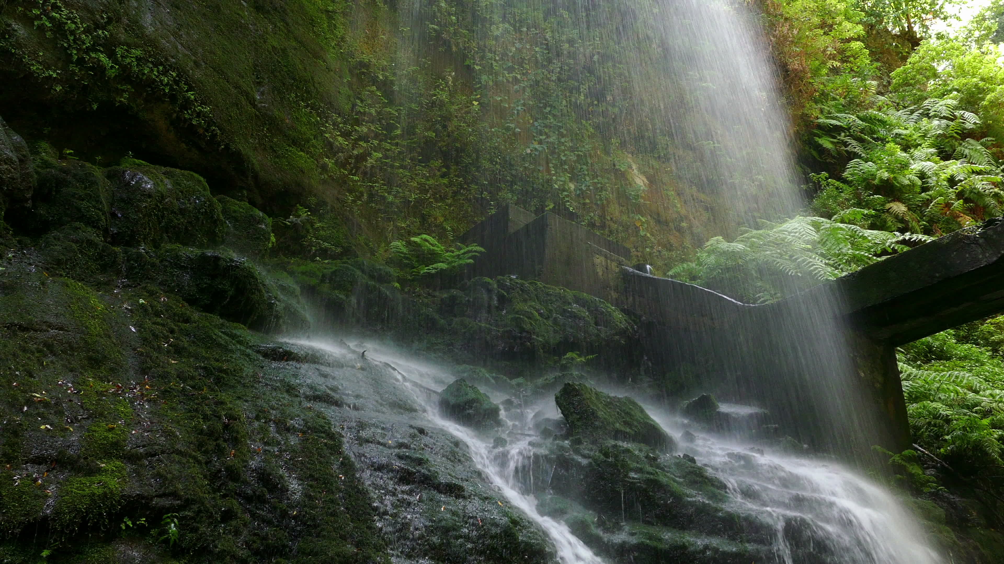 Detail bottom of a waterfall. 1295631 Stock Video at Vecteezy