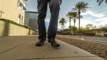 Man Walking Forward Through a Backwards World video