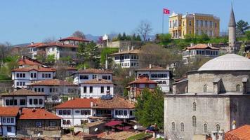 weergave van traditioneel ottoman anatolisch dorp, safranbolu, turkije video