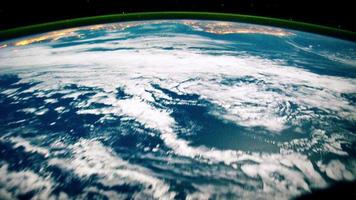 vista en la tierra desde el espacio 4k