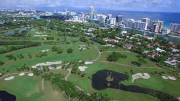 Aerial video of Indian Creek Miami Beach
