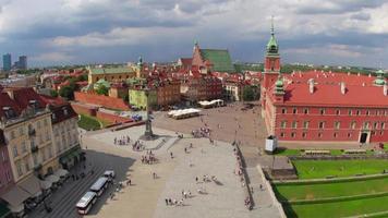 Warsaw old town square, Poland video
