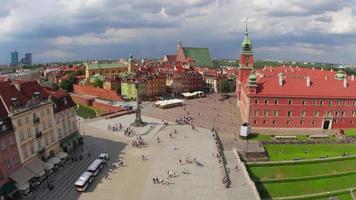 Warsaw old town square, Poland video