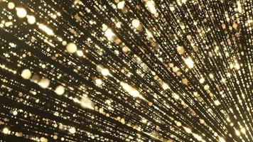 Particles gold glitter bokeh award dust abstract background loop video