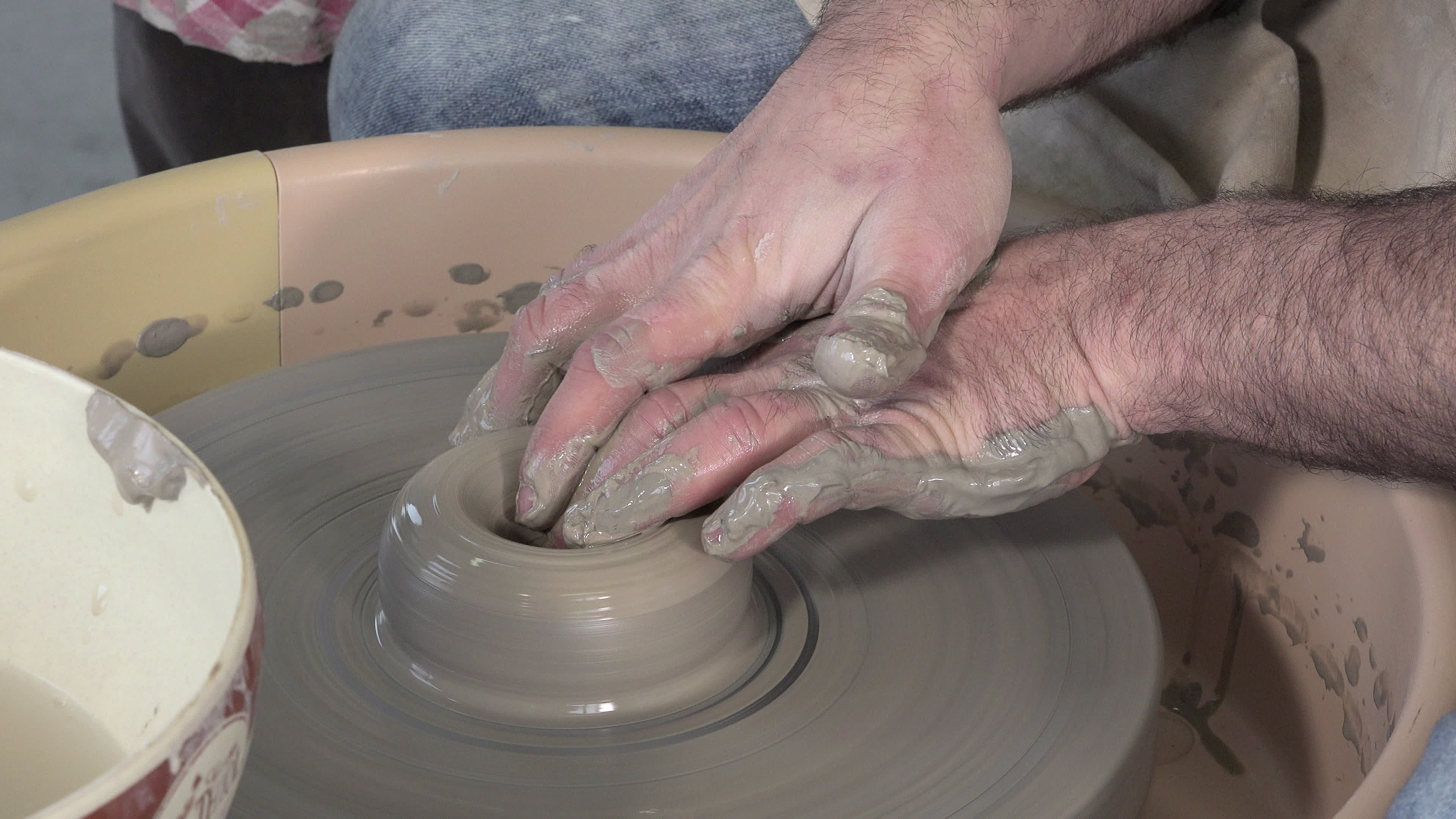 potter working with clay 1297929 Stock Video at Vecteezy