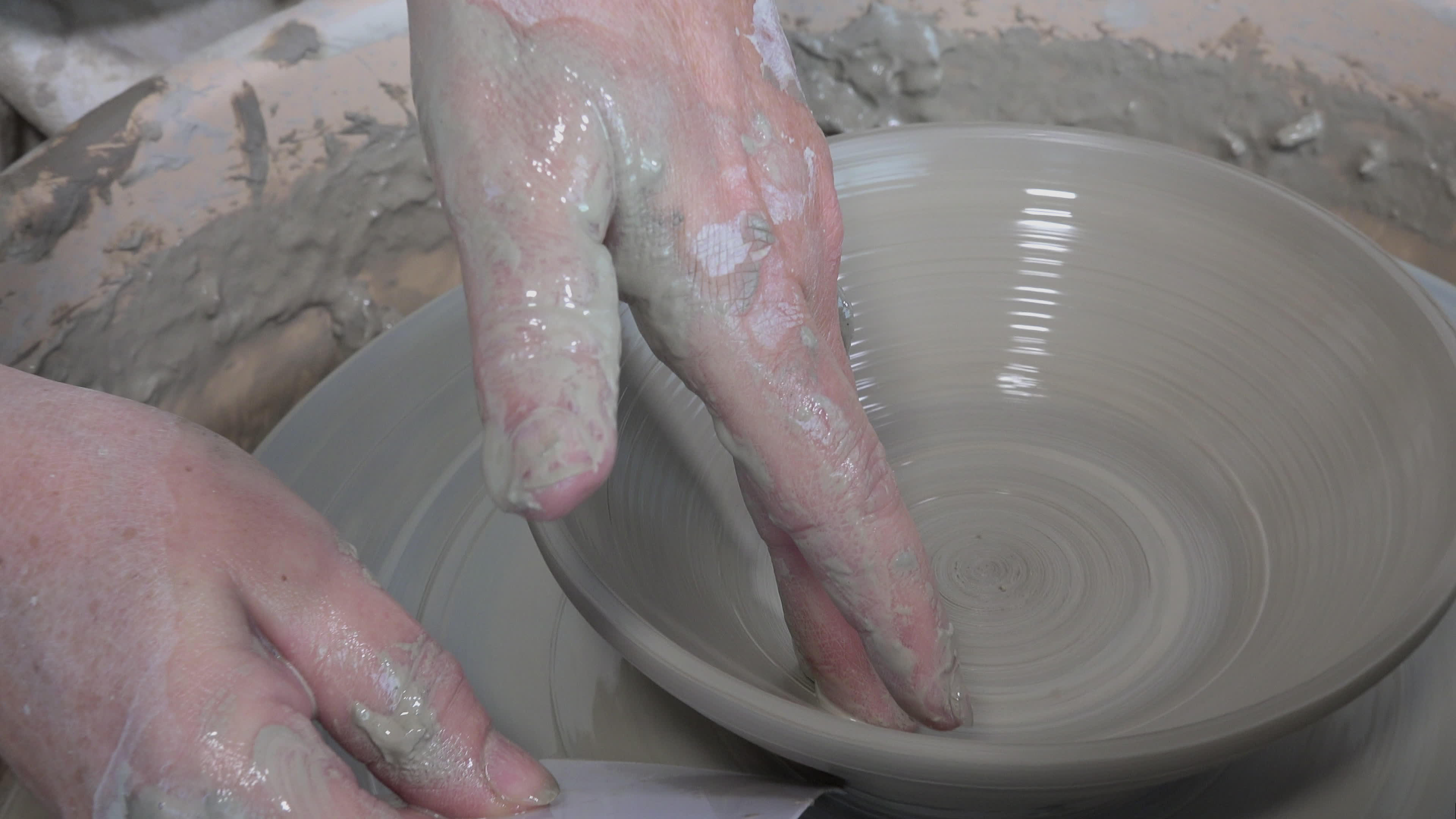 potter working with clay 1297942 Stock Video at Vecteezy