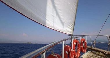 Yacht boat sailing video