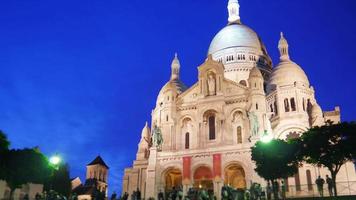 sacré cœur, basilique sacré coeur, paris, cathédrale, france video