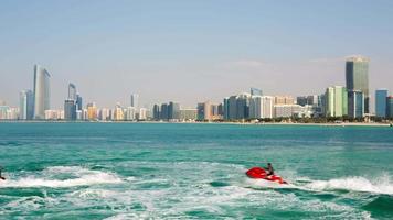 Wassermotorrad Zeitraffer von Abu Dhabi