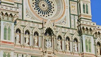 Nahaufnahme der Basilika von Santa Maria del Fiore in Florenz video