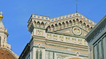 Nahaufnahme der Basilika von Santa Maria del Fiore in Florenz video
