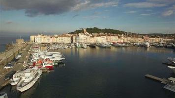 France, French Riviera, Aerial View of St Tropez, 4K, UHDV movie video