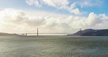 time-lapse för solnedgång vid Golden Gate Bridge, San Francisco video