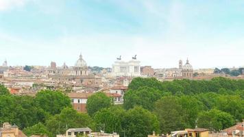 Rome panorama view, Italy video