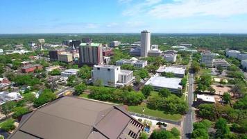 vídeo aéreo capitólio do estado da Flórida e centro da cidade