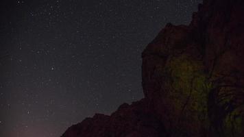 Colorado Mountains bei Nacht mit Blick auf die Sterne: Zeitraffer video