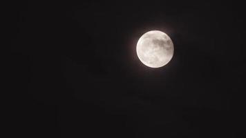 Super Moon and Clouds video