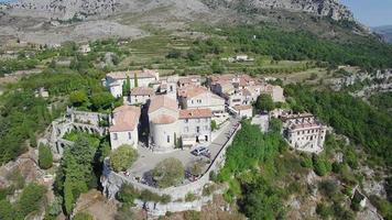 France, aerial view of Gourdon video
