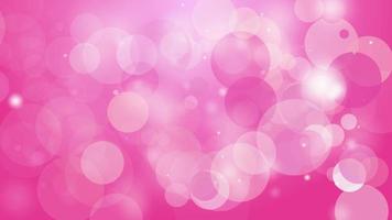 4k saubere rosa glatte Bokeh Animation Hintergrund nahtlose Schleife. video