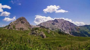 time-lapse van een Alpenpanorama video