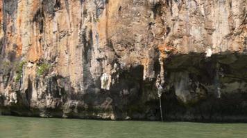 Thailand berömda öar båttur panorama 4k video