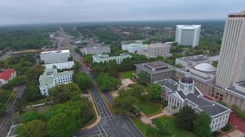Aerial video Downtown Tallahassee Florida