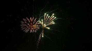 espectáculo de fuegos artificiales - bucle nítido vibrante limpio 4k uhd