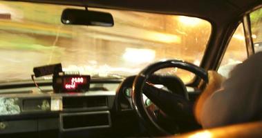 Calcutá táxi à noite 1 lapso de tempo video