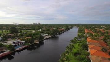 Aerial video of Hallandale Florida