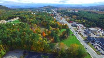 Luftbild von Conway New Hampshire video