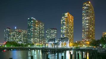 nuit long island pier park 4k time lapse de reines new york city