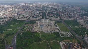 4K Drone Shot Of The Palace Of The Parliament