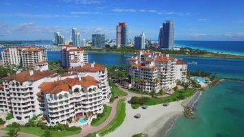 Aerial video Fisher Island